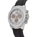 Rolex Daytona 126589RBR White Gold Diamond Mother of Pearl Dial Diamond Bezel - 图片 5