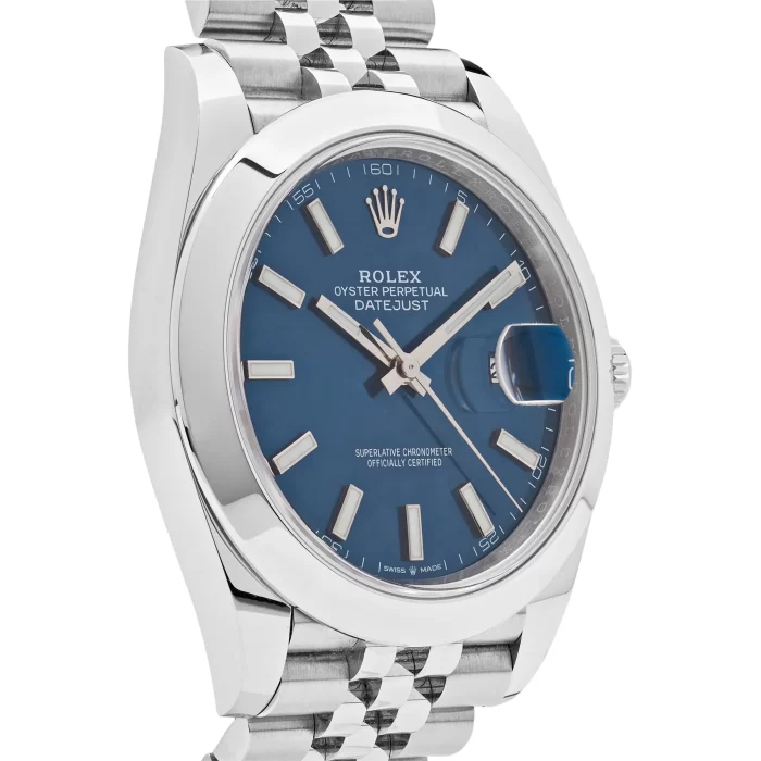 Rolex Datejust 126300 Stainless Steel Blue Dial Jubilee - 图片 5