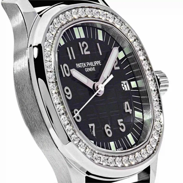 Patek Philippe Aquanaut 5067A-001 'Ladies' Stainless Steel Black Dial Diamond Bezel - 图片 3