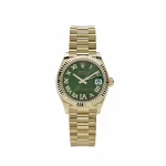 Rolex Datejust 278278 Yellow Gold Diamond Green Dial President