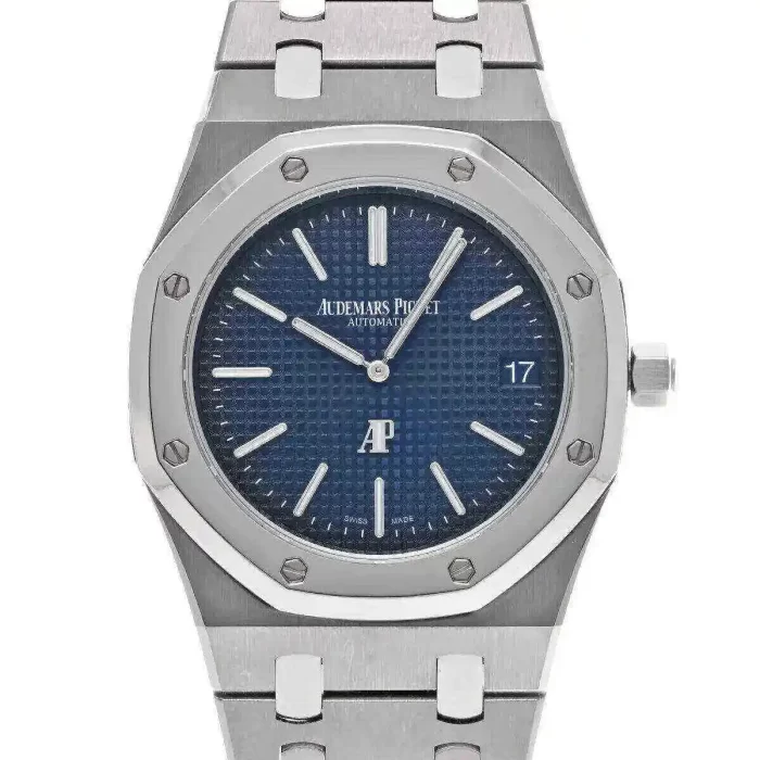 Audemars Piguet Oak Jumbo Extra-Thin, 39mm, Titanium, blue dial, 15202IP.OO.1240IP.01 - 图片 3