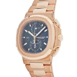 Patek Philippe Nautilus 5990/1R-001 Travel Time Flyback Chronograph Rose Gold Blue Dial (2024) - 图片 5