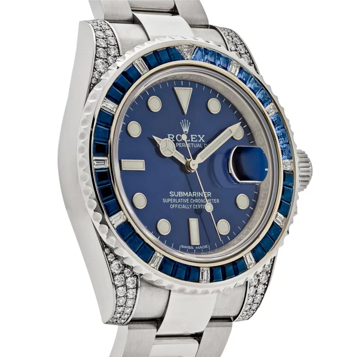 Rolex Submariner Date 116659SABR White Gold Blue Dial Sapphire Diamond Bezel - 图片 5