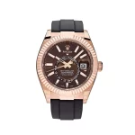 Rolex Sky-Dweller 326235 Rose Gold Brown Chocolate Dial Oysterflex
