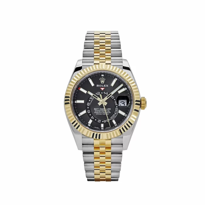 Rolex Sky-Dweller 326933 Stainless Steel Yellow Gold Jubilee Black Dial - 图片 1