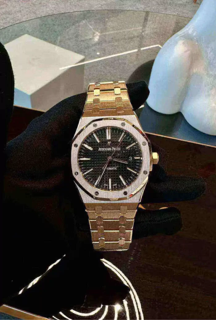 Audemars Piguet Oak Selfwinding Automatic 41MM Black Dial Watch 15400OR.OO.1220OR.01 - 图片 6