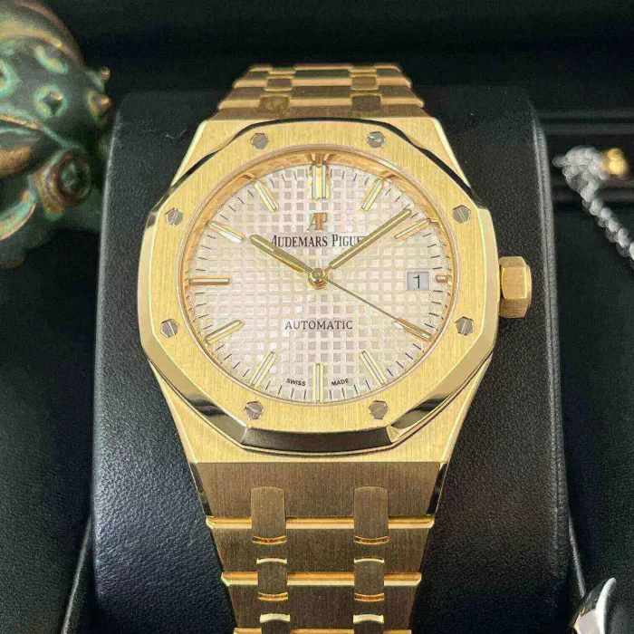 Audemars Piguet Oak Selfwinding, Silver dial, 37mm, Yellow gold, 15450BA.OO.1256BA.01 - 图片 5