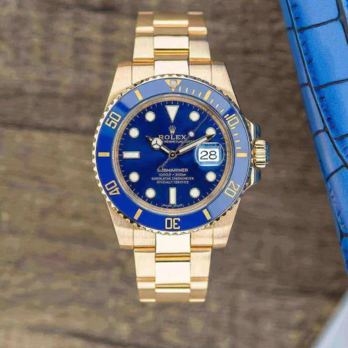 Rolex Submariner 116618LN-0003 40mm 18K Yellow Gold Oyster Bracelet Automatic Blue Dial - 图片 4