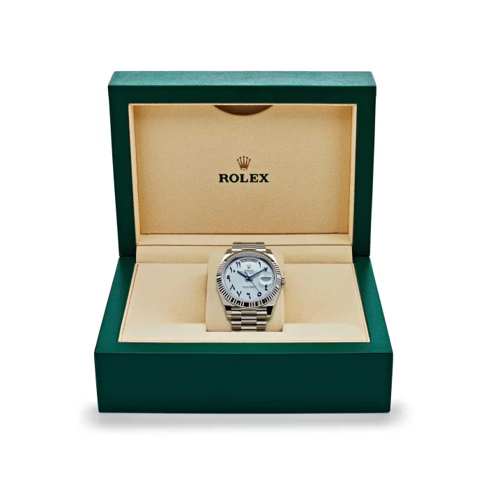 Rolex Day-Date 228236 Platinum Ice Blue Arabic Dial - 图片 9
