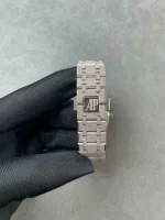 Audemars Piguet Oak Frosted Gold Quartz Black dial, 33mm, 18k White gold, 67653BC.GG.1263BC.02 - 图片 4