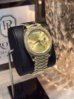 Rolex Day-Date 128348RBR-0026 Yellow Gold Diamond Bezel Champagne Dial - 图片 3