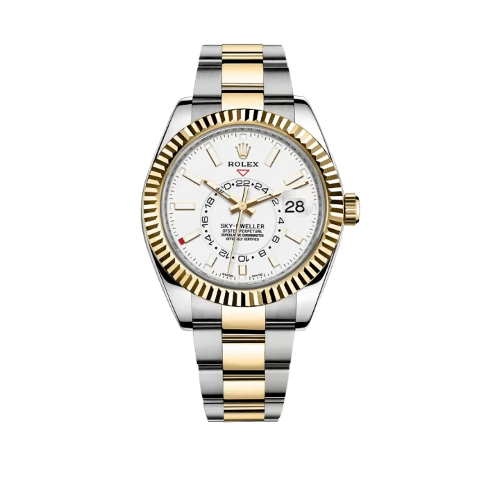 Rolex Sky-Dweller 326933 Stainless Steel Yellow Gold White Dial (2022) - 图片 1