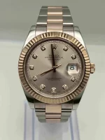 Rolex Datejust 126331 Rose Gold Stainless Steel Sundust Diamond Dial (2022) - 图片 2