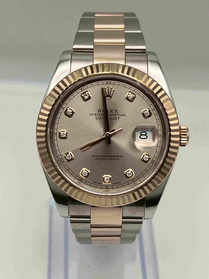 Rolex Datejust 126331 Rose Gold Stainless Steel Sundust Diamond Dial (2022) - 图片 2