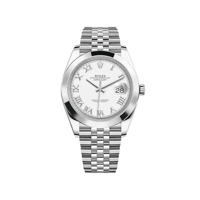 Rolex Datejust 126300 Stainless Steel White Roman Dial Jubilee - 图片 1