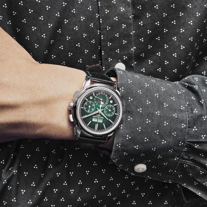 Patek Philippe Grand Complications 5270P-014 Perpetual Calendar Chronograph Platinum Green Dial (2023) - 图片 2