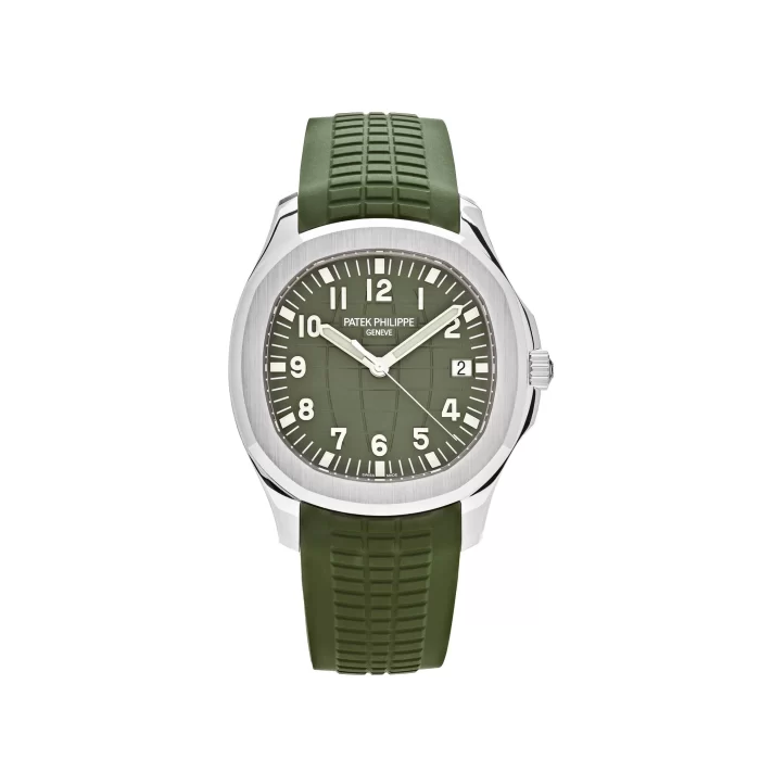 Patek Philippe Aquanaut 5168G-010 'Jumbo' White Gold Khaki Green (2024) - 图片 1