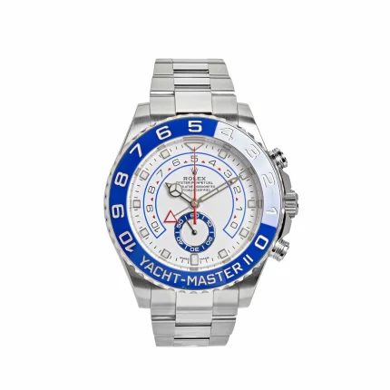Rolex Yacht-Master II Stainless Steel Mercedes Hand White Dial 116680