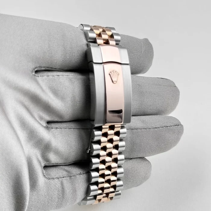 Rolex Datejust 126231 Rose Gold Stainless Steel Black Diamond Dial - 图片 5