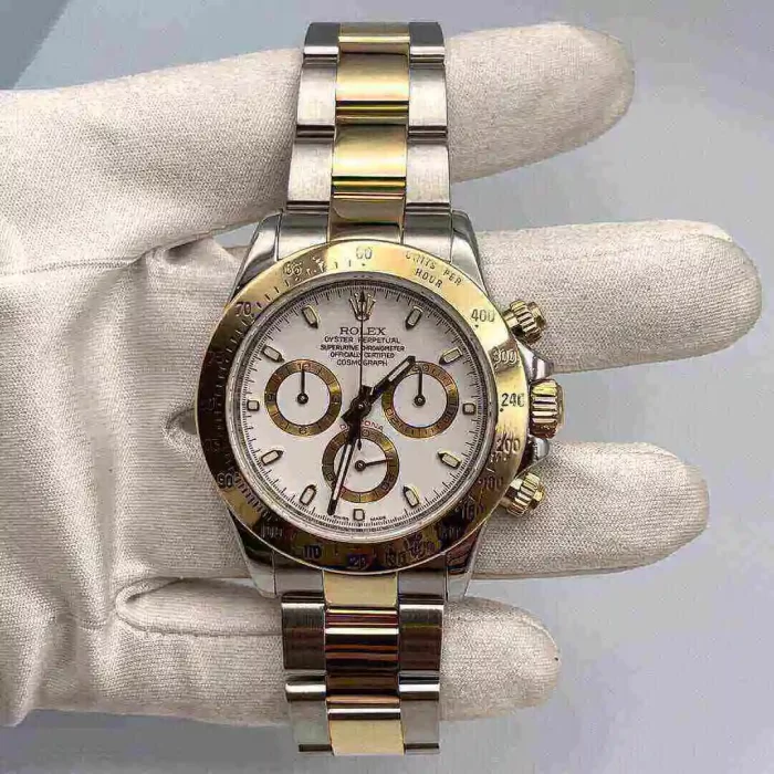 Rolex Cosmograph Daytona 116523-78593 Stainless Steel Yellow Gold White Dial - 图片 5