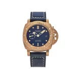 Panerai Submersible Bronzo Blu Abisso PAM01074 Brushed Bronze Blue Dial