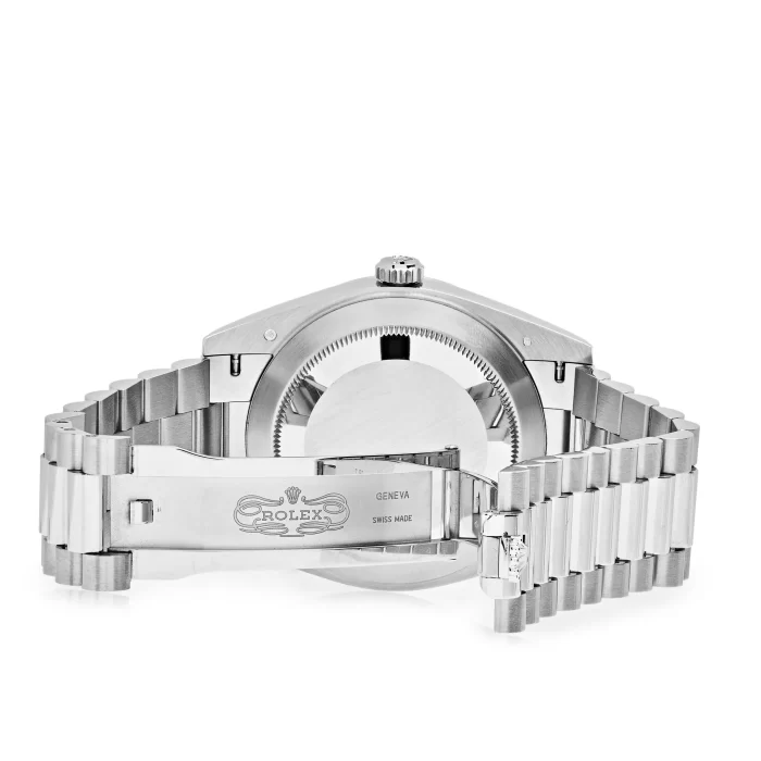 Rolex Day-Date 228206 Platinum Ice Blue Diamond Dial - 图片 4
