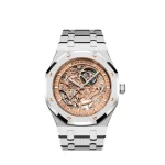 Audemars Piguet Royal Oak 15407ST.OO.1220ST.02 Double Balance Wheel Openworked Stainless Steel Pink Gold-Toned Dial (2024) - 图片 2
