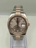Rolex Datejust 126331 Rose Gold Stainless Steel Sundust Diamond Dial (2022) - 图片 3