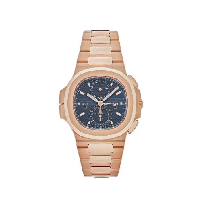 Patek Philippe Nautilus 5990/1R-001 Travel Time Flyback Chronograph Rose Gold Blue Dial (2024) - 图片 1