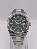 Rolex Datejust 126300 Stainless Steel Green Fluted-Motif Dial Oyster - 图片 5