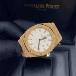 Audemars Piguet Oak Frosted Gold Silver dial, 33mm, 18k Rose gold, 67653OR.GG.1263OR.01 - 图片 6