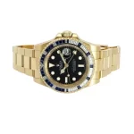 Rolex GMT-Master II 116748SA Yellow Gold Sapphire and Diamond Bezel Black Dial - 图片 4