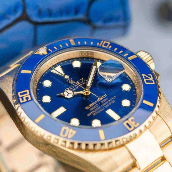 Rolex Submariner 116618LN-0003 40mm 18K Yellow Gold Oyster Bracelet Automatic Blue Dial - 图片 2