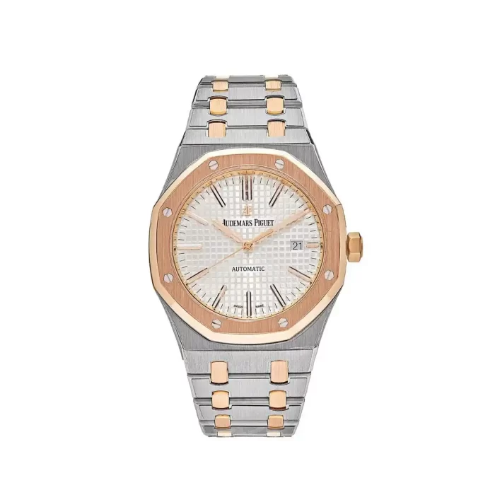 Audemars Piguet Royal Oak 15400SR.OO.1220SR.01 Stainless Steel Rose Gold White Dial (2015) - 图片 2