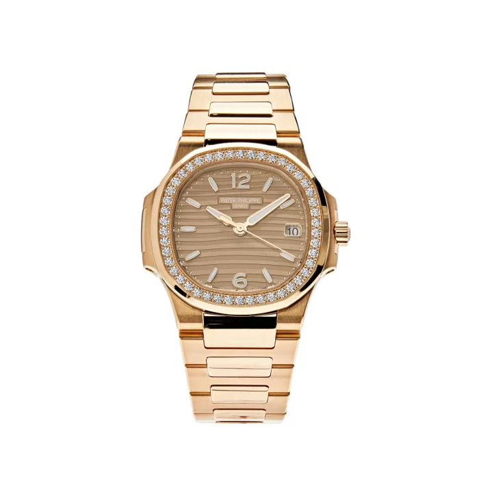 Patek Philippe Nautilus 7010/1R-012 Quartz Rose Gold Diamond Bezel - 图片 1