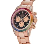 Rolex Cosmograph Daytona 116595 RBOW 'Rainbow' Rose Gold Black Dial Sapphire Bezel - 图片 7