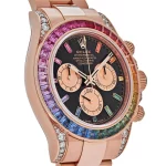 Rolex Cosmograph Daytona 116595 RBOW 'Rainbow' Rose Gold Black Dial Sapphire Bezel - 图片 4