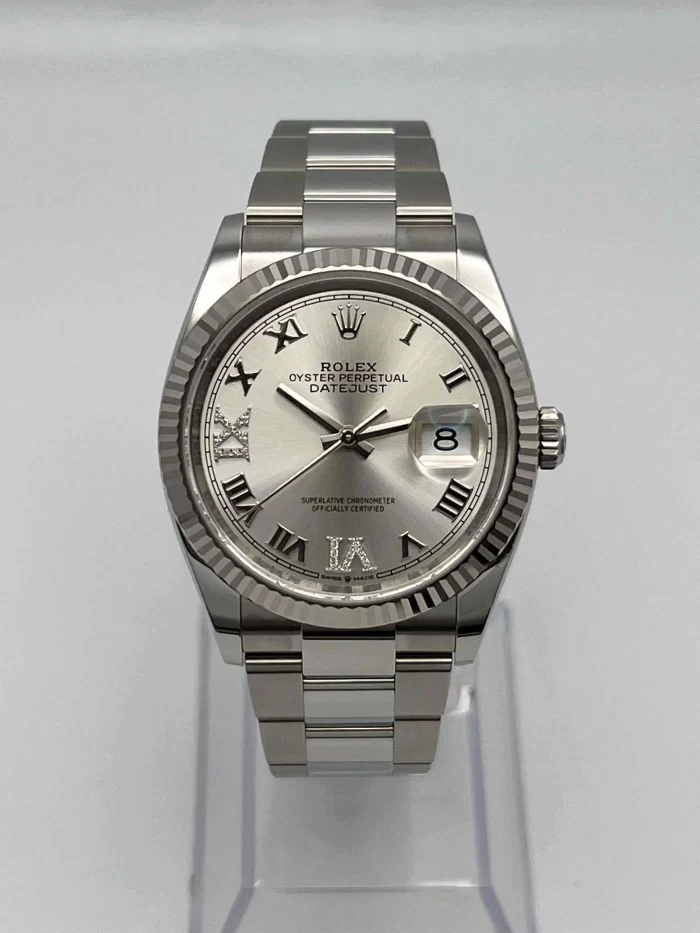 Rolex Datejust 126234 White Gold Stainless Steel Silver Dial Oyster - 图片 6
