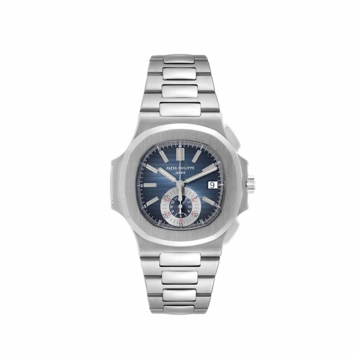 Patek Philippe Nautilus 5980/1A-001 Chronograph Stainless Steel Blue Dial - 图片 1