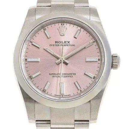 Rolex Oyster Perpetual 124200-0004 34mm Automatic Rose k Dial