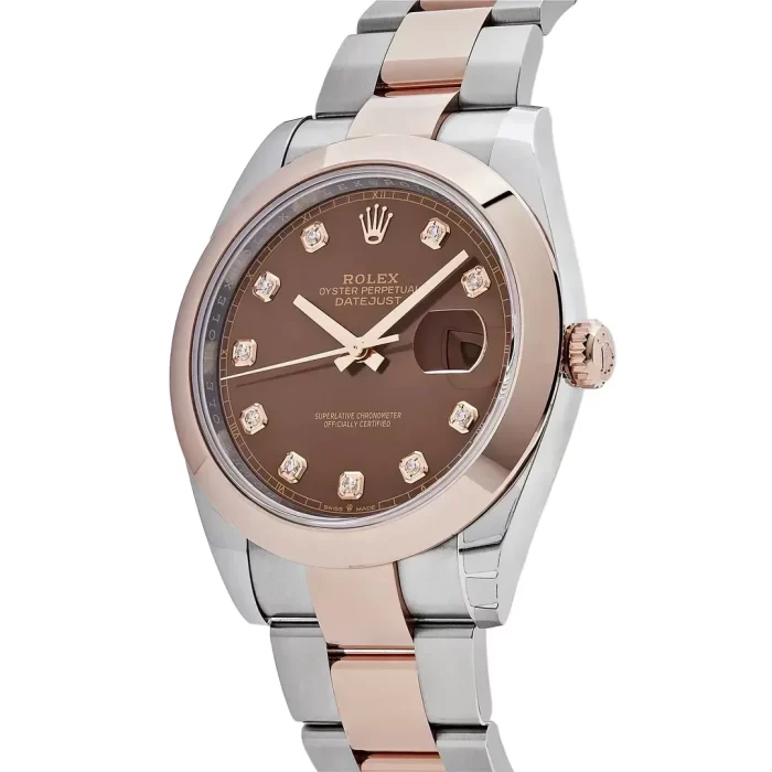 Rolex Datejust 126301-0003 Rose Gold Stainless Steel Chocolate Diamond Dial (2023) - 图片 5