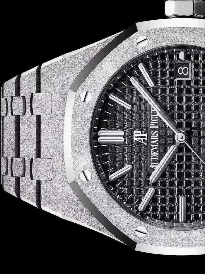 Audemars Piguet Oak Frosted Gold Selfwinding, Black dial, 37mm,White gold, 15454BC.GG.1259BC.03 - 图片 7