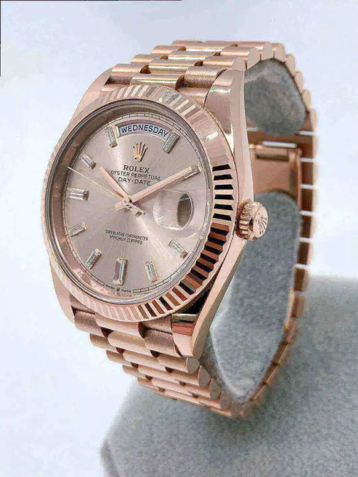 Rolex Day-Date 228235-0004 Rose Gold Sundust Diamond Dial - 图片 6