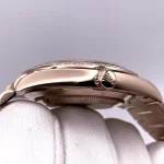 Rolex Day-Date 228345RBR Rose Gold Diamond Bezel Chocolate Dial - 图片 5