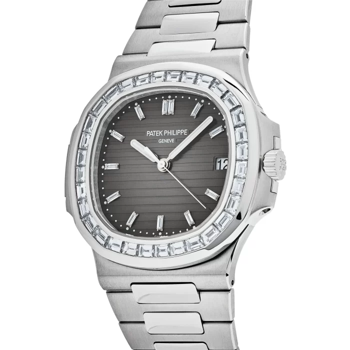 Patek Philippe Nautilus 5711/110P-001 Platinum Grey Dial Diamond Bezel - 图片 5