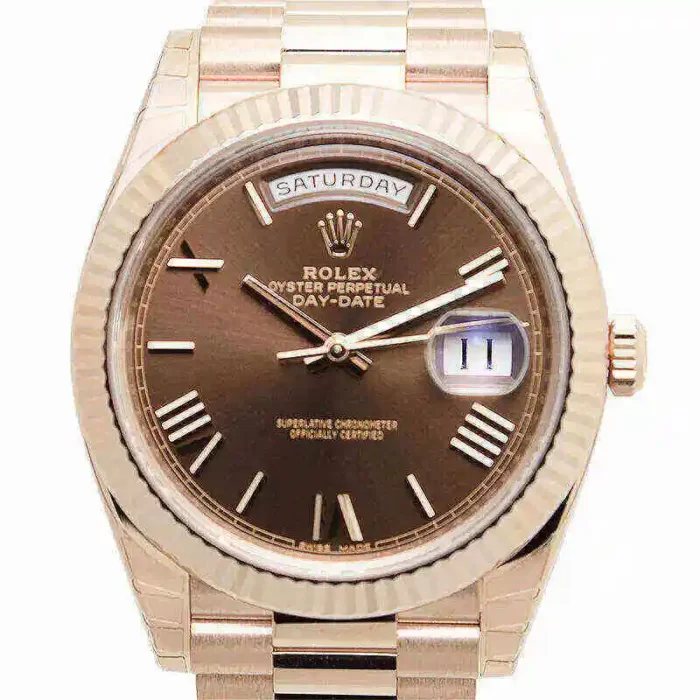 Rolex Day-Date 228238 40mm Rose Gold Stainless Steel Automatic Chocolate Dial - 图片 1
