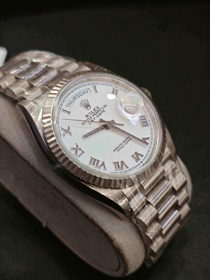 Rolex Day-Date 128239-0059 White Gold White Dial - 图片 7