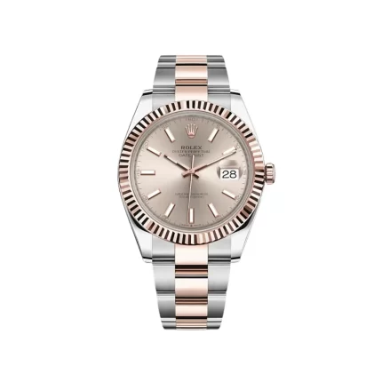 Rolex Datejust 126331 Rose Gold Stainless Steel Sundust Dial