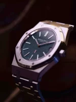 Audemars Piguet Oak Jumbo Extra-Thin, 39mm, Titanium, blue dial, 15202IP.OO.1240IP.01 - 图片 6