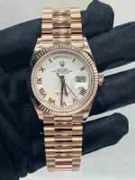 Rolex Day-Date 128235-0070 Rose Gold White Dial - 图片 3